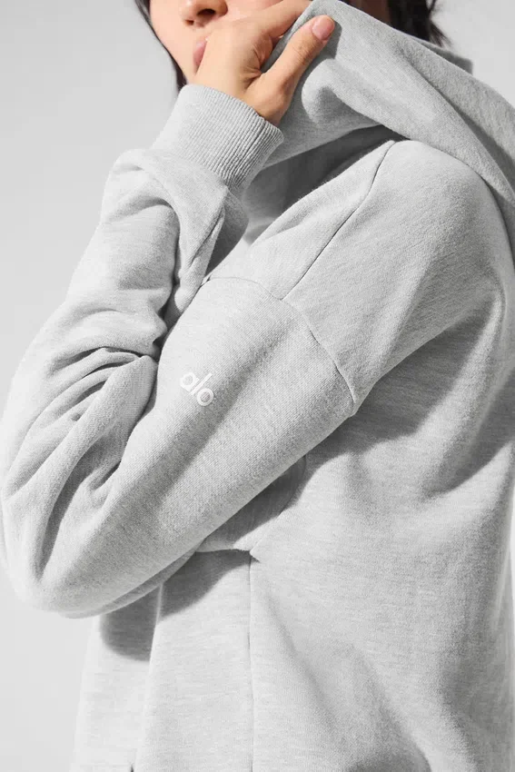 Sweat à capuche Chill - Gris chiné athlétique