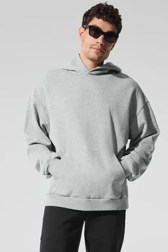 Sweat à capuche Chill - Gris chiné athlétique