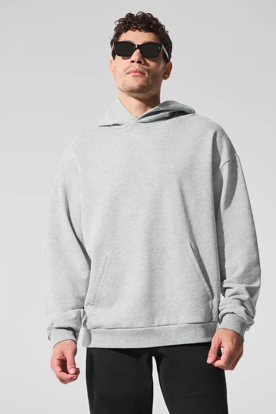 Sweat à capuche Chill - Gris chiné athlétique
