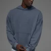 Sweat à capuche « Chill Vintage Wash » – Délavage Bluestone