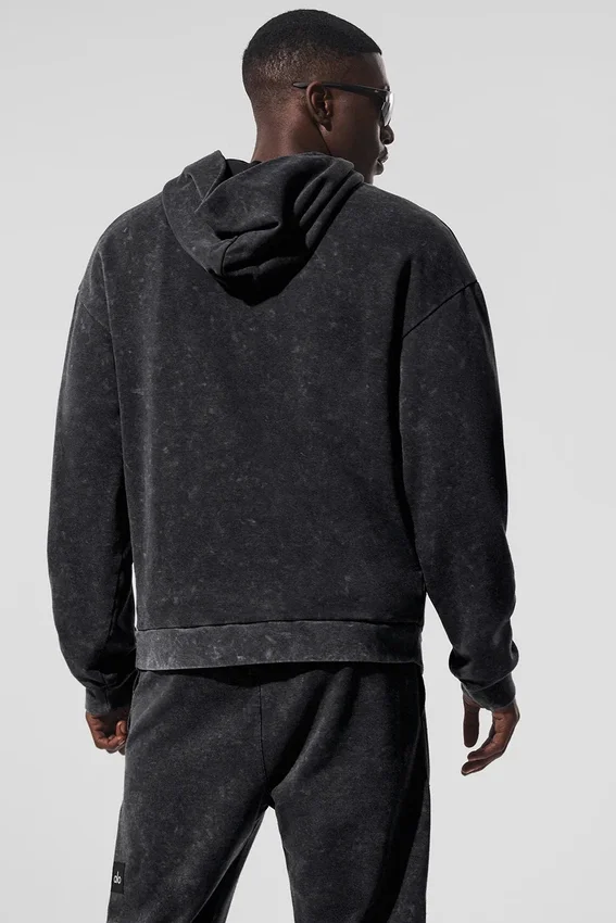 Sweat à capuche « Chill Vintage Wash » – Délavage noir