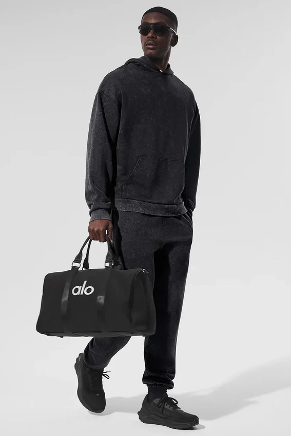 Sweat à capuche « Chill Vintage Wash » – Délavage noir