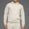 Sweat à capuche d'intérieur gaufré - Bone