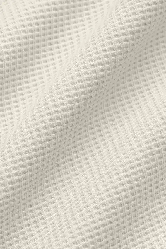Sweat à capuche d'intérieur gaufré - Bone