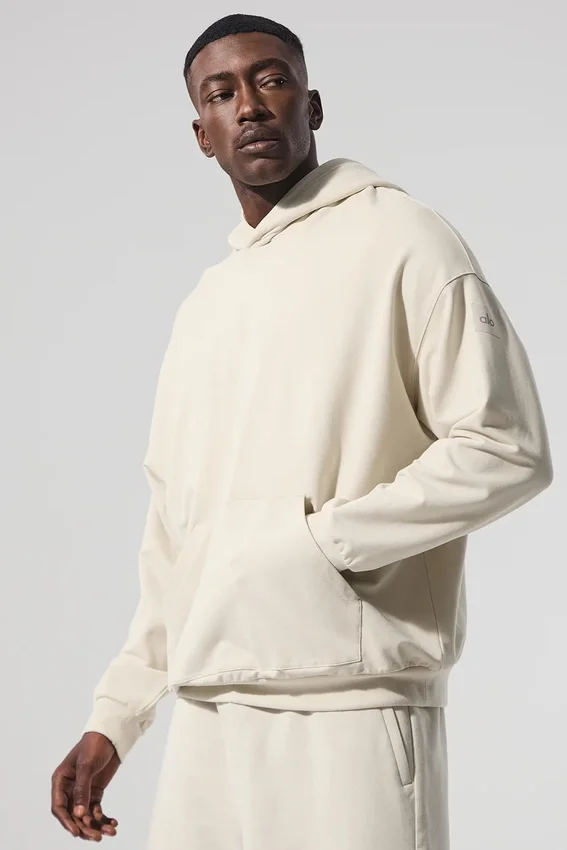 Sweat à capuche Double Take - Beige