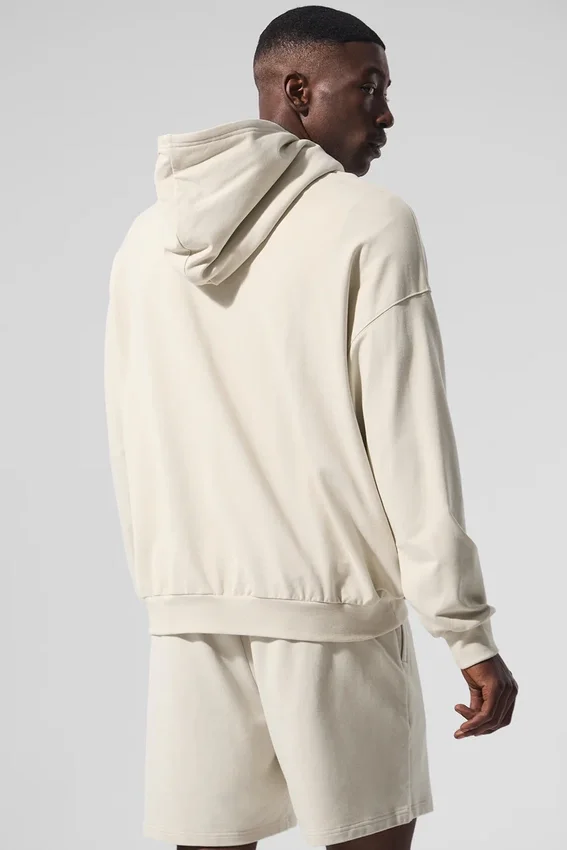Sweat à capuche Double Take - Beige