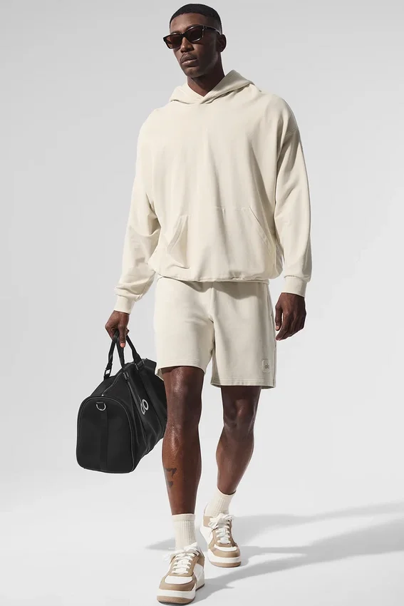 Sweat à capuche Double Take - Beige