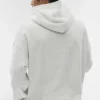 Sweat à capuche Double Take - Blanc chiné