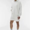 Sweat à capuche Double Take - Blanc chiné