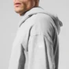 Sweat à capuche Double Take - Gris chiné athlétique