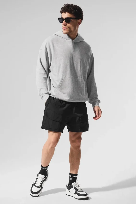 Sweat à capuche Double Take - Gris chiné athlétique