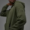 Sweat à capuche Double Take - Vert olive