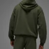 Sweat à capuche Double Take - Vert olive