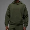 Sweat à capuche Double Take - Vert olive