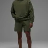 Sweat à capuche Double Take - Vert olive