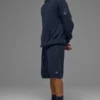 Sweat à capuche en maille Sports Club - Bleu marine