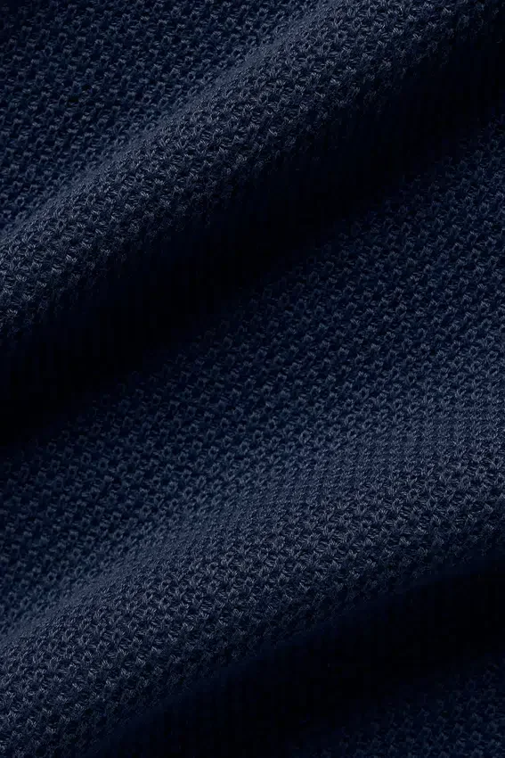 Sweat à capuche en maille Sports Club - Bleu marine