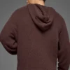 Sweat à capuche en maille texturée - Brownstone