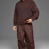 Sweat à capuche en maille texturée - Brownstone
