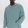 Sweat à capuche en maille texturée - Desert Sage