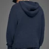 Sweat à capuche en maille texturée - Navy