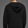 Sweat à capuche en maille texturée - Noir