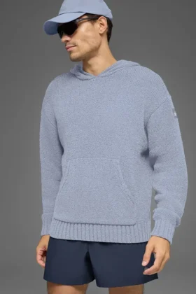 Sweat à capuche en maille texturée - Winter Frost