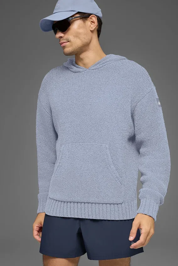 Sweat à capuche en maille texturée - Winter Frost