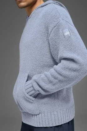 Sweat à capuche en maille texturée – Winter Frost