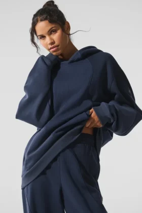 Sweat à capuche Make Waves - Bleu marine dégradé