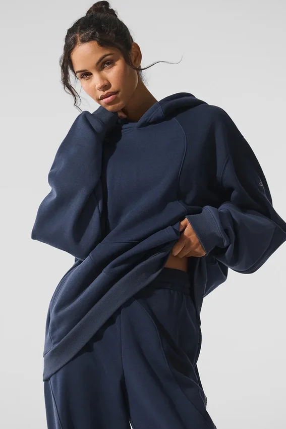 Sweat à capuche Make Waves - Bleu marine dégradé