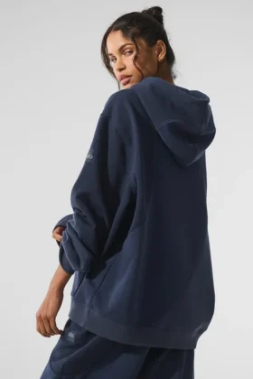 Sweat à capuche Make Waves – Bleu marine dégradé