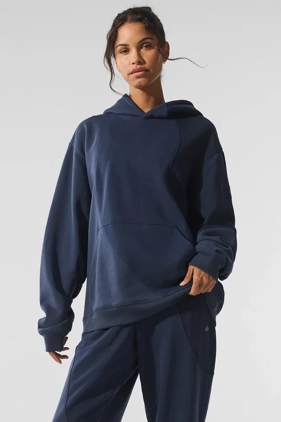 Sweat à capuche Make Waves - Bleu marine dégradé