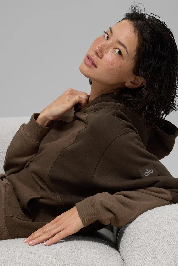 Sweat à capuche Make Waves - Espresso ton sur ton