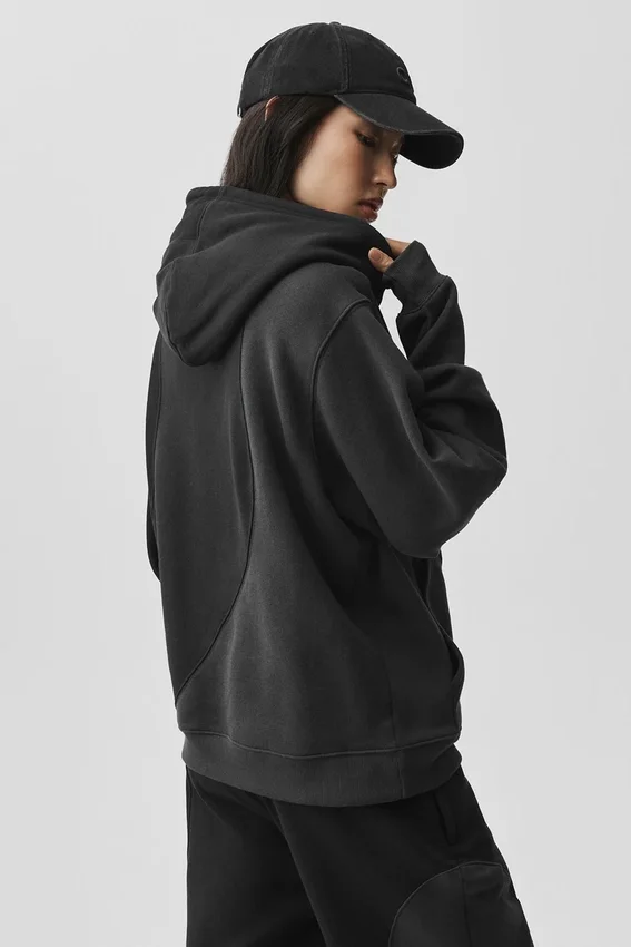 Sweat à capuche Make Waves - Noir vintage dégradé