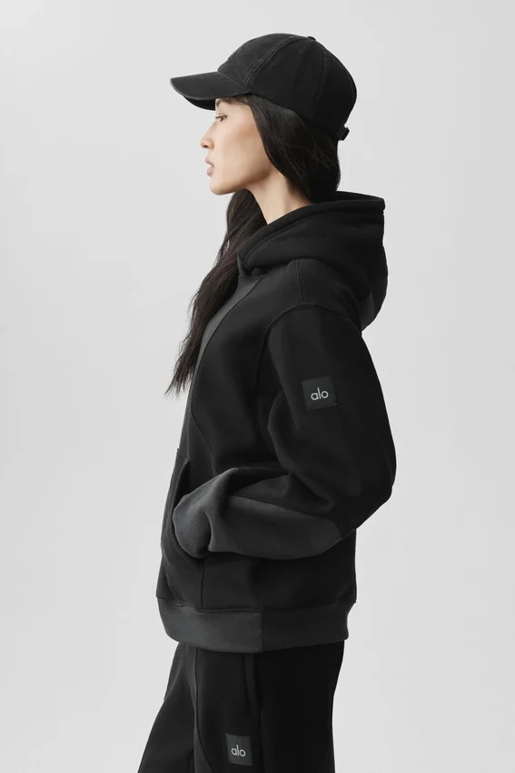 Sweat à capuche Make Waves - Noir vintage dégradé