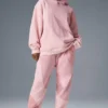 Sweat à capuche Make Waves - Rose coucher de soleil dégradé