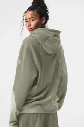 Sweat à capuche Make Waves – Ton sur ton calcaire