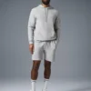 Sweat à capuche Micro Waffle Fast Break - Gris chiné athlétique