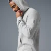 Sweat à capuche Micro Waffle Fast Break - Gris chiné athlétique