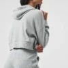 Sweat à capuche Muse - Gris chiné athlétique
