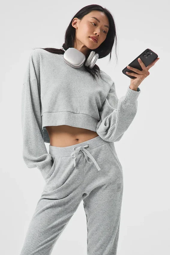 Sweat à capuche Muse - Gris chiné athlétique