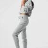 Sweat à capuche Muse - Gris chiné athlétique