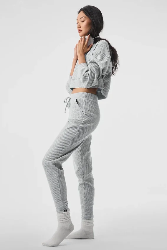 Sweat à capuche Muse - Gris chiné athlétique