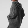 Sweat à capuche New Class en laine et cachemire - Gris platine
