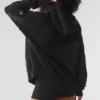 Sweat à capuche New Class en laine et cachemire - Noir
