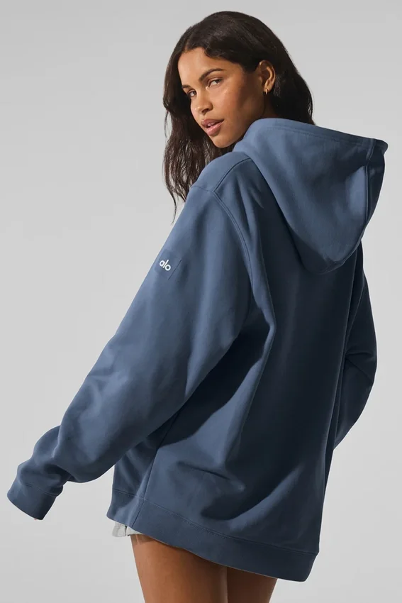 Sweat à capuche épais Renown - Bluestone