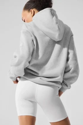Sweat à capuche épais Renown – Gris chiné athlétique