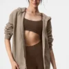 Sweat à capuche Renown à fermeture éclair intégrale - Gravel