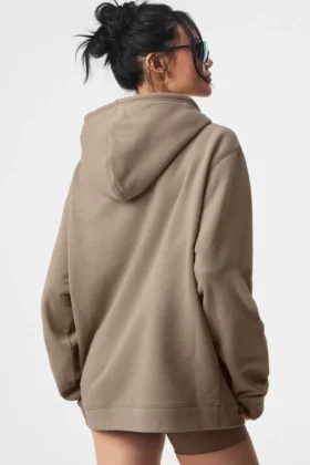 Sweat à capuche Renown à fermeture éclair intégrale – Gravel